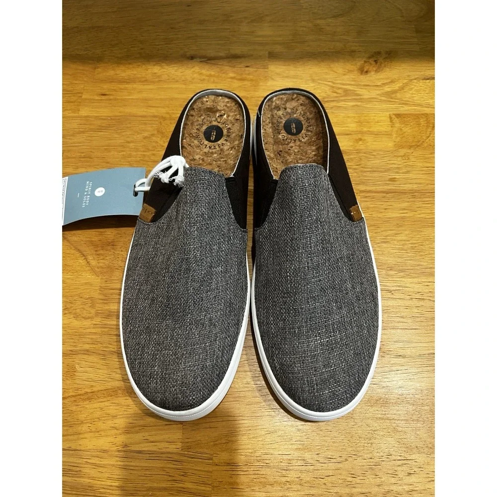 New Revitalign Esplanade Canvas Women's Slip-on Shoes Dark Taupe Size 11b‎